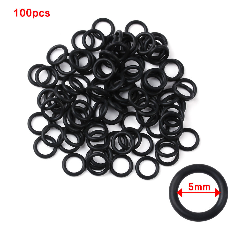 Fishing Equipment For Beginners - 100 PCs Schwarz Gummi O-Ringe Dichtung