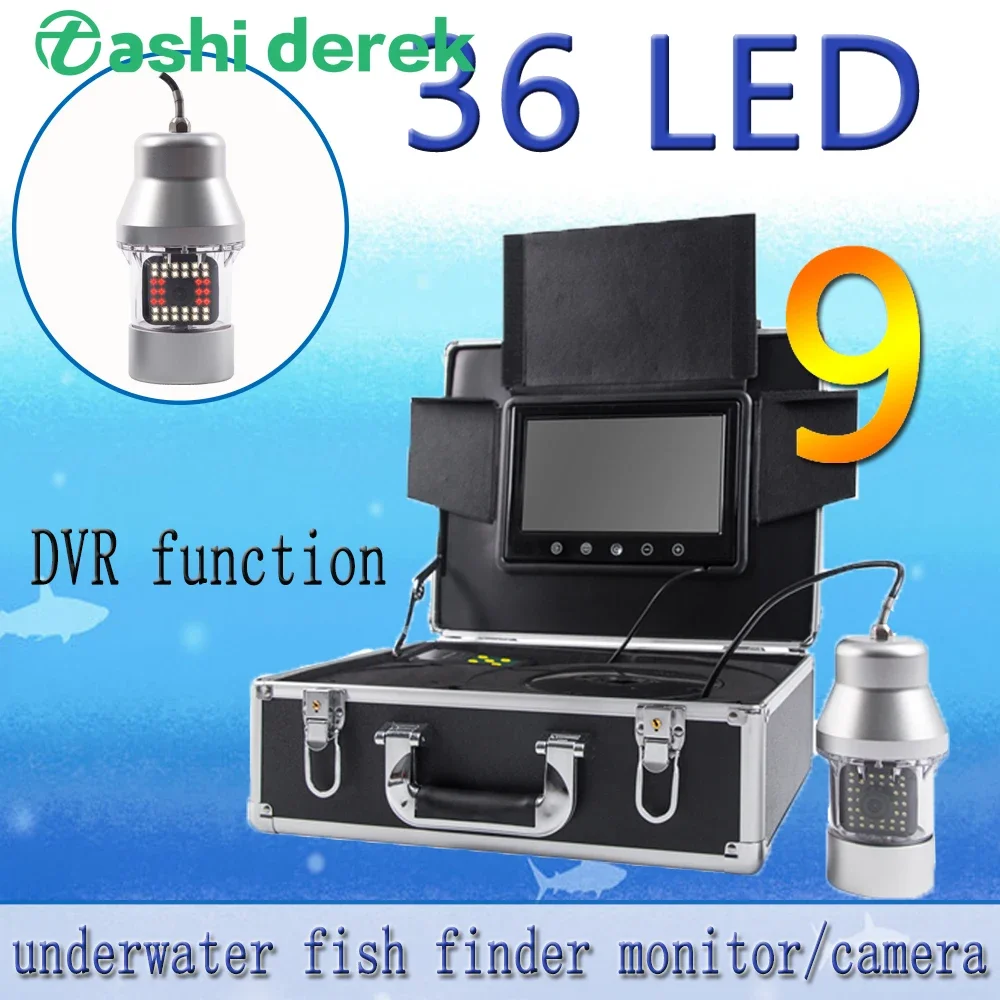 Underwater Fishing Camera - Fischfinder F08A 9-Zoll-Unterwasser-Angelkamera, breite Betrachtung, 1000