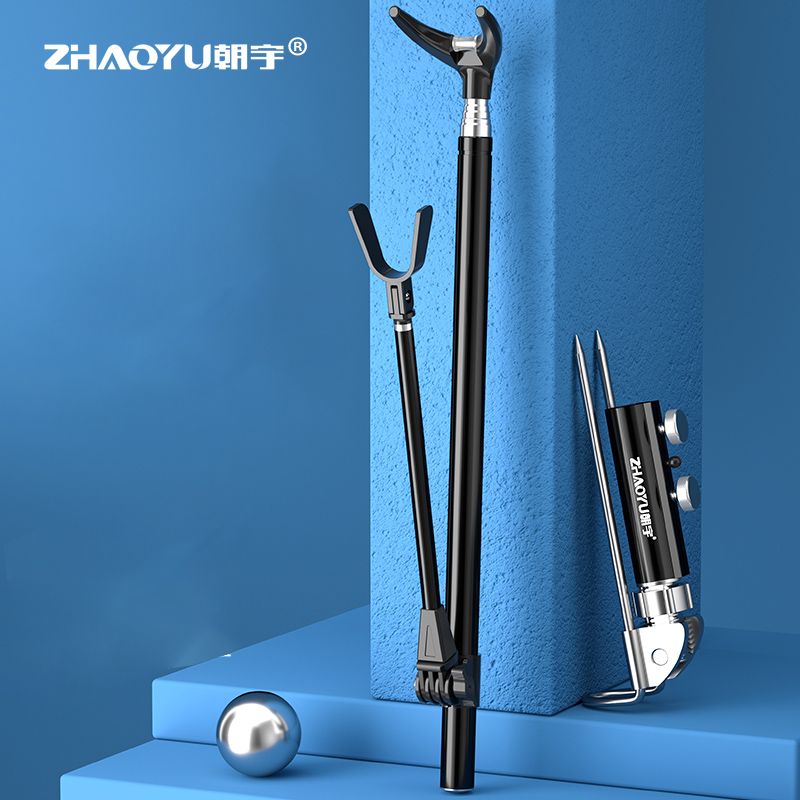Telescopic Fishing Rod - Teleskop Angelrute Halterung Rack Mast Ständer