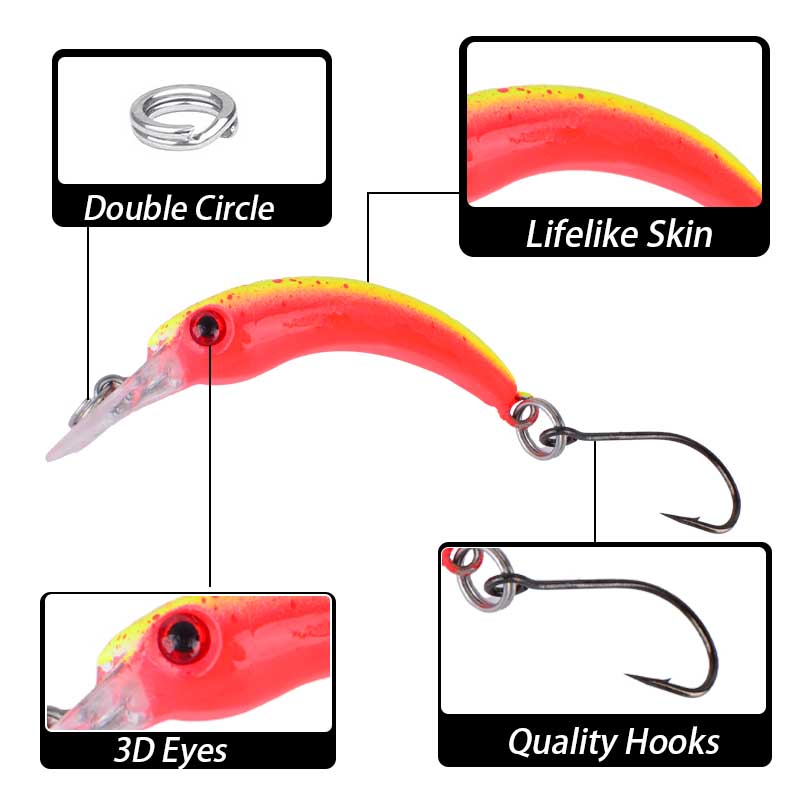 8 Stück langsam sinkende Angel – Fishing Equipment For Trout Bewertung und Preis