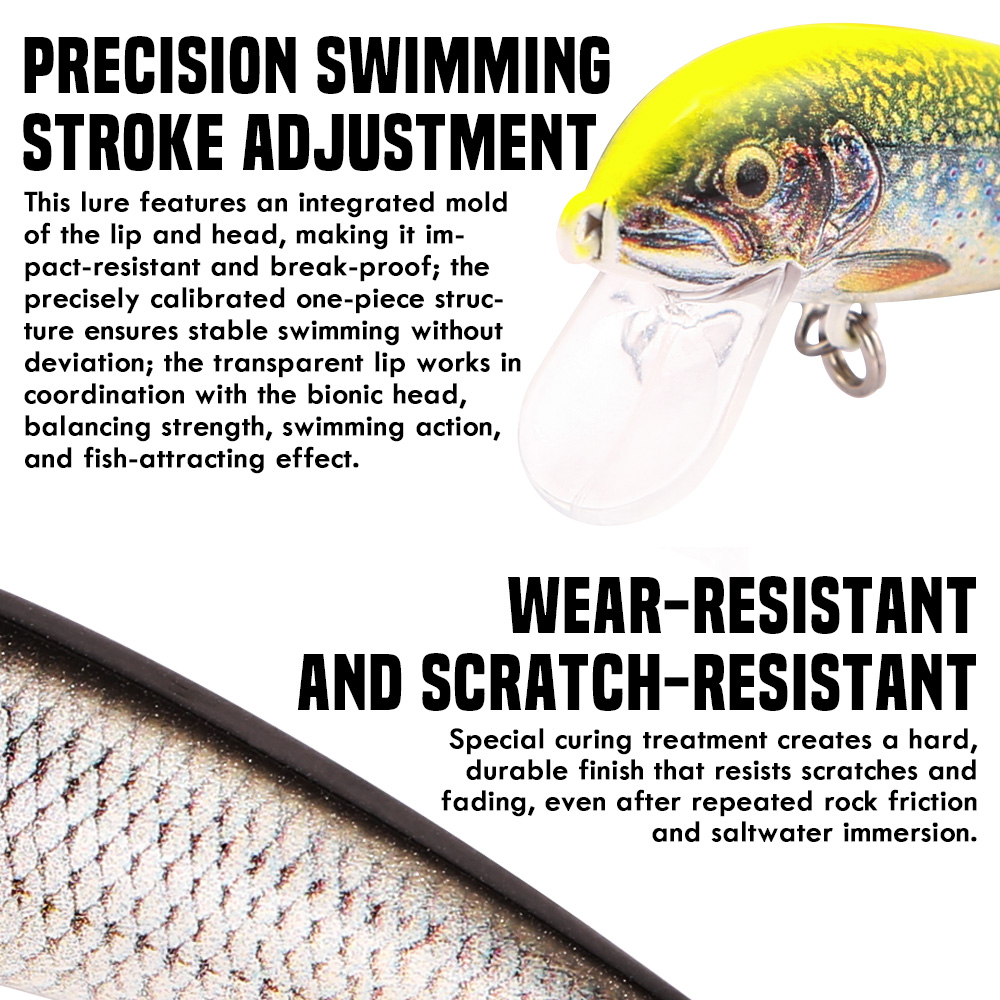 B&U Angelköder Sinking Minnow, – Fishing Equipment For Trout Bewertung und Preis