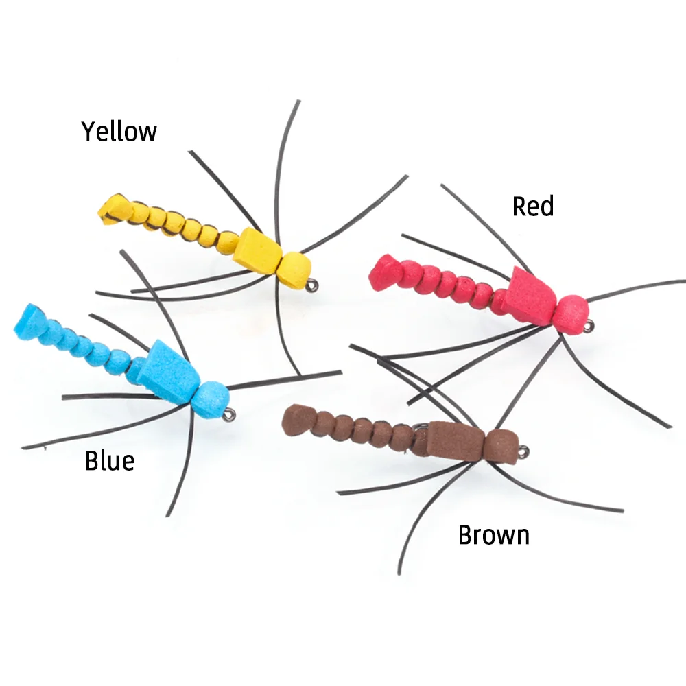 4 Stück # 12 Gummi-Bein-Fliege – Fishing Equipment For Trout Bewertung und Preis
