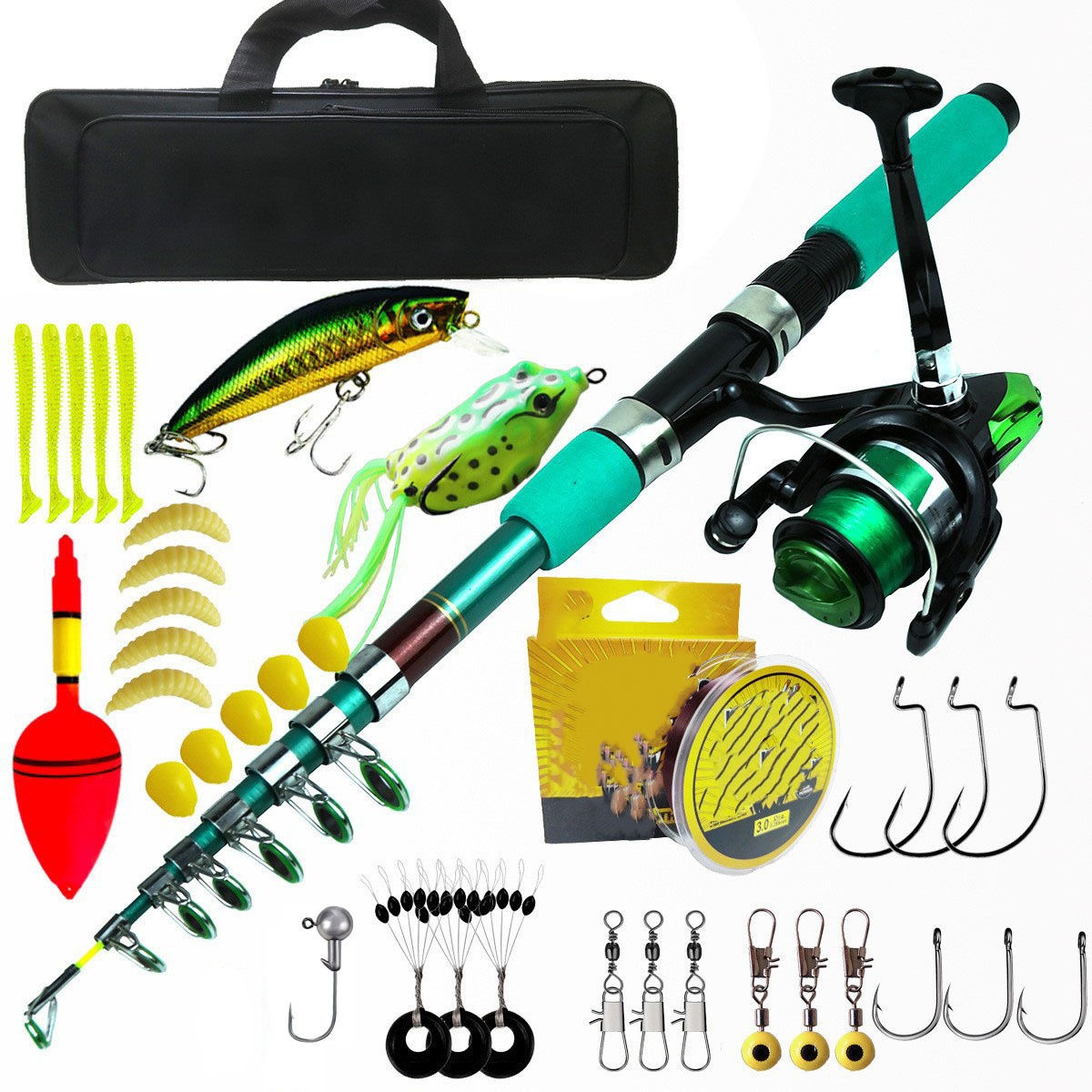Tragbares Ultraleichtes Karpfe – Telescopic Fishing Rod Bewertung und Preis